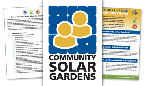 Community solar garden resources