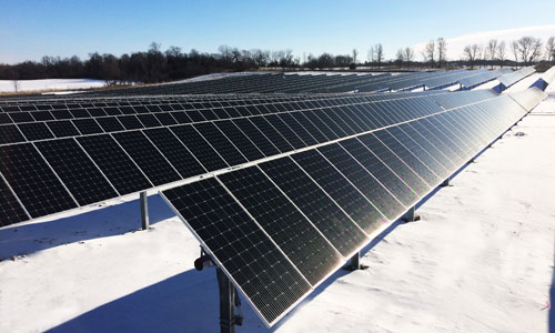 Pictured is the 7 MW Buffalo Solar installation