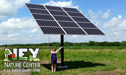 First solar installation at Ney Nature Center