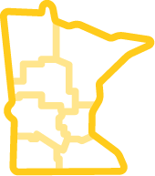 Minnesota regions outlined