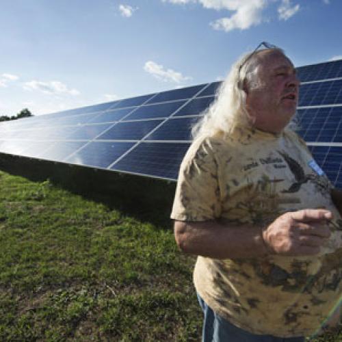 Dave Willard of Forest Lake has been eager to invest in the large, centrally located project called a community solar garden, whose output is credited his bill.