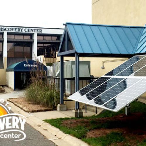 Solar installation at Minnesota Discovery Center