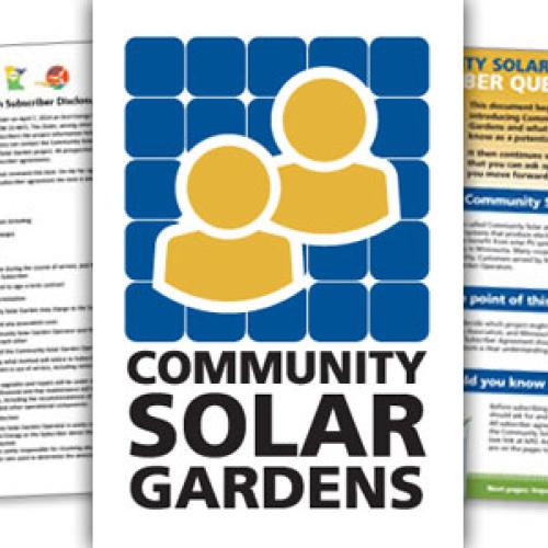 Community solar garden resources