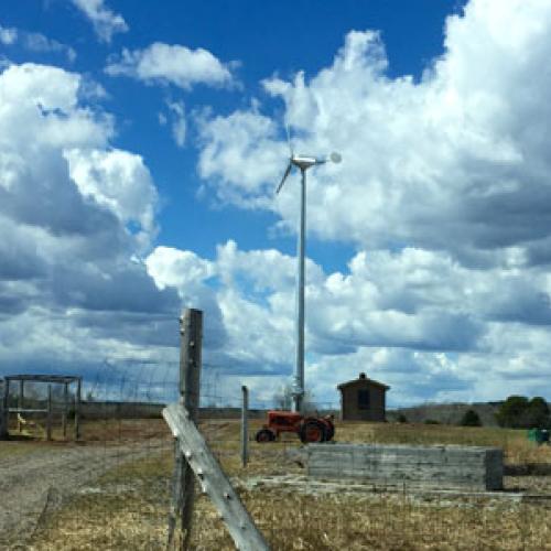 New small wind turbine at UMD farm