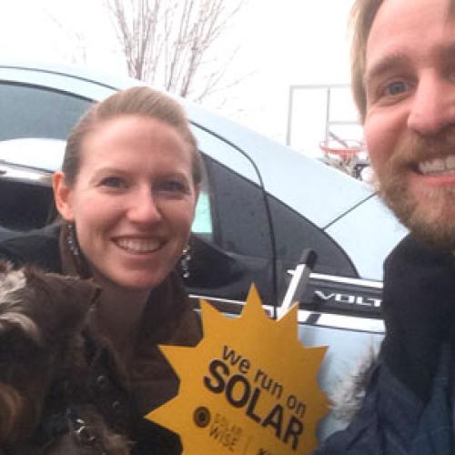 John and Rachel Egan - community solar subscribers to the Connexus Energy SolarWise program