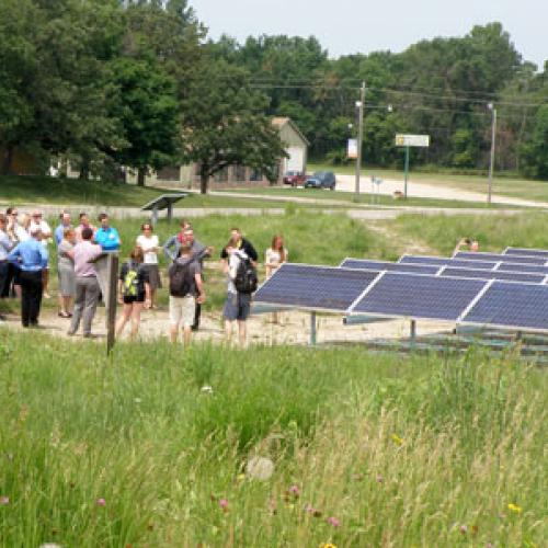 Recent community solar tour in Pelican Rapids