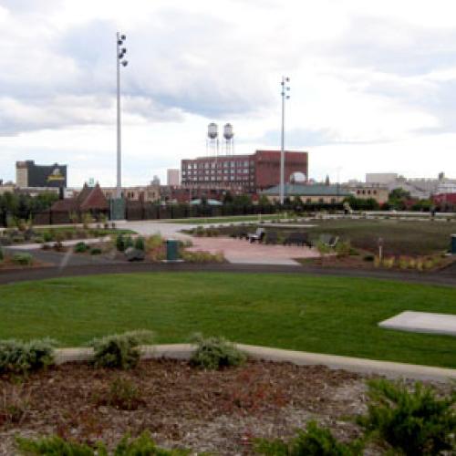 Sister City Park in Duluth, future site of public solar PV installation