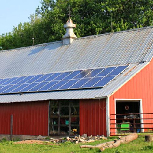 Solar PV at Squash Blossom Farm in Altura, MN