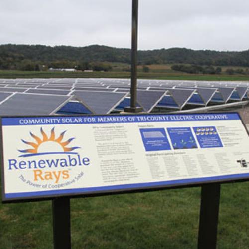 Tri-County Electric Cooperative Renewable Rays community solar garden