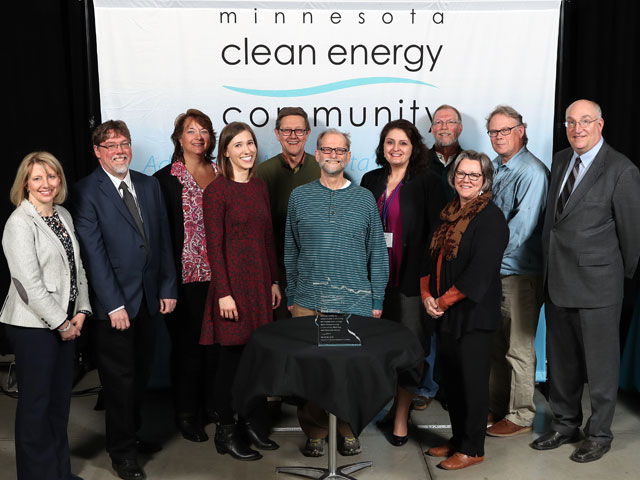 City of Red Wing pictured with Commerce Commissioner Jessica Looman and Deputy Commissioner Bill Grant