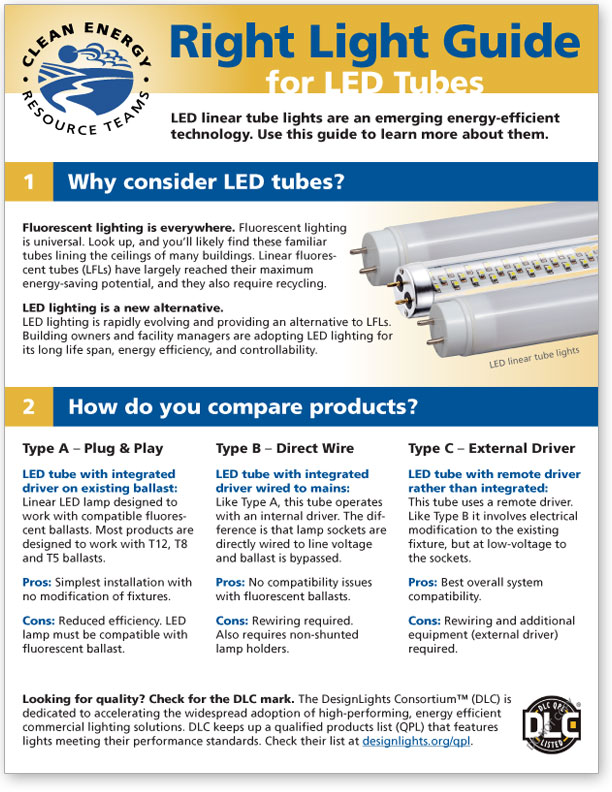 Download the CERTs Right Light Guide for LED Tubes