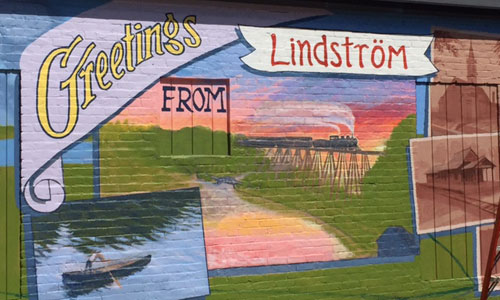 Mural in Lindstrom, MN