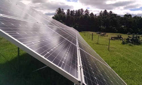 Solar installation at Ronningen Dairy Farm