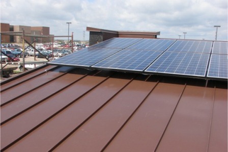 Solar array on the SELC