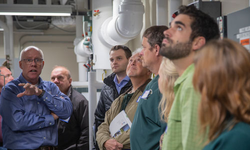 Lakeland PBS CEO Bill Sanford gives tour of building