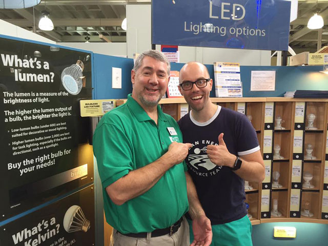 Bright guys: Terry Webster with MN Dept. of Commerce and Dan Thiede with CERTs
