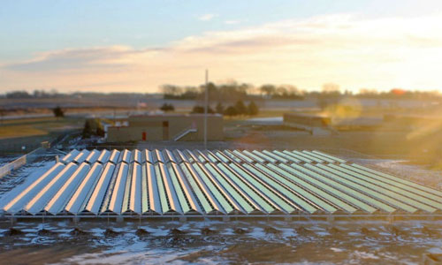 Brownfield solar array in Hutchinson