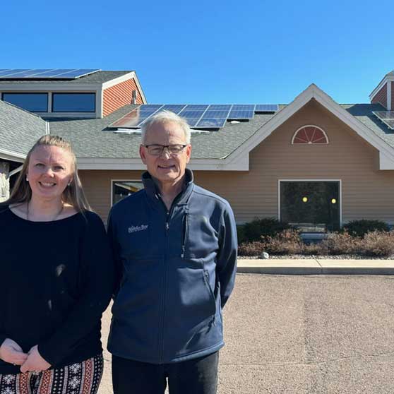 AmericInn solar energy project in Tofte