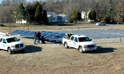 Solar community garden now installed at LREC HQ