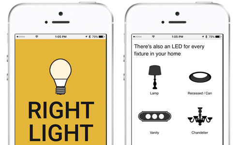 Right Light App for energy-efficient LED bulbs