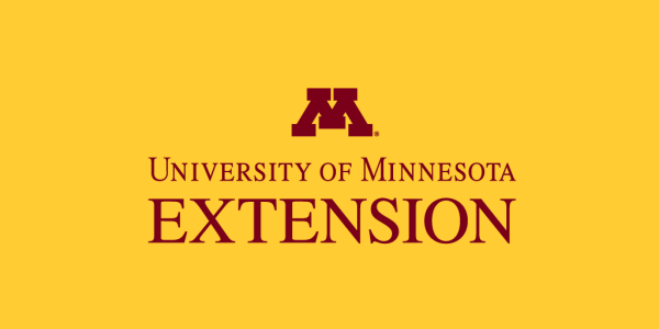 University of Minnesota Extension's logo gold background with maroon M