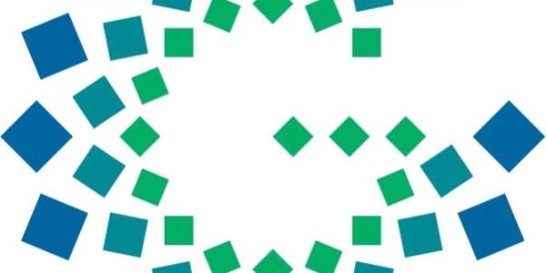 logo for Grid Catalyst: large letter "G" made of green dots and blue dots 