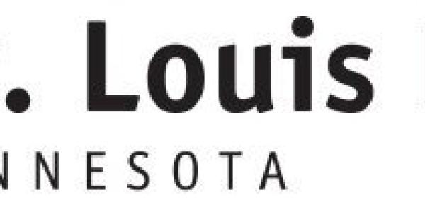 words in black "St. Louis Park" as logo of St. Louis Park, Minnesota