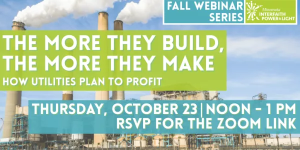 Promotional material for "The More They Build, The More They Make: How Utilities Plan for Profit"