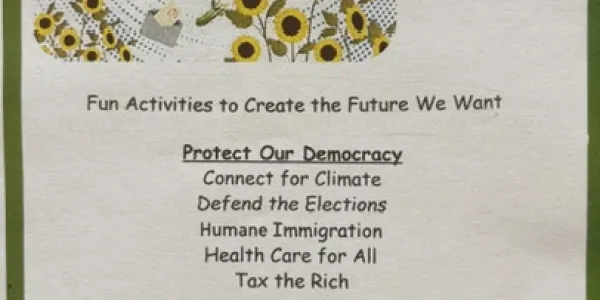 Flyer for Imagine the Future event