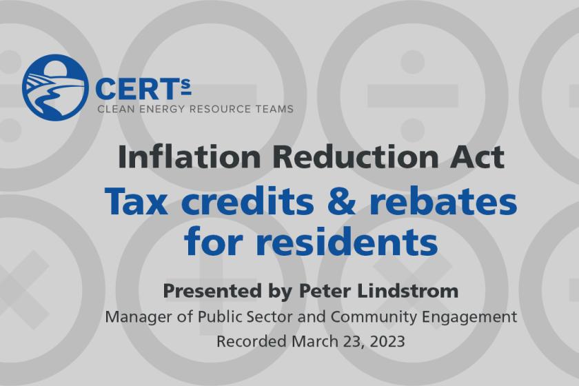 Tax credits and rebates for residents