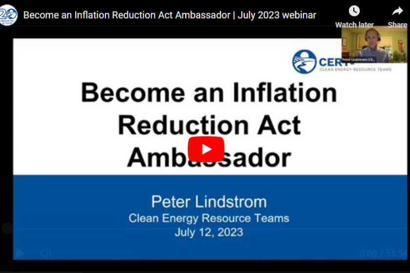 Become an Inflation Reduction Act Ambassador