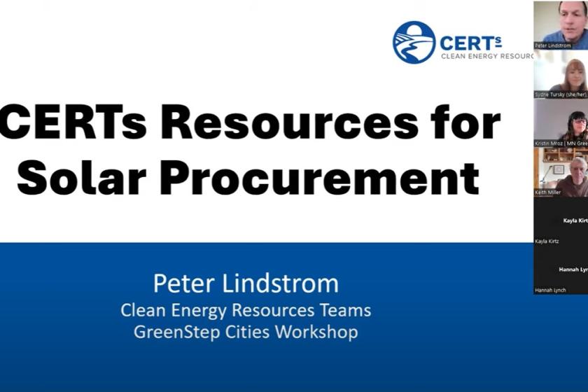 CERTs Resources for Solar Procurement