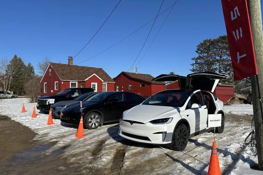 EVs at ride and drive event