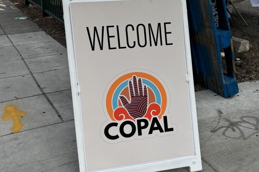 Welcome to COPAL sign 