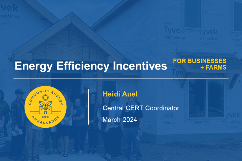 Energy Efficiency Incentives for Businesses and Farms