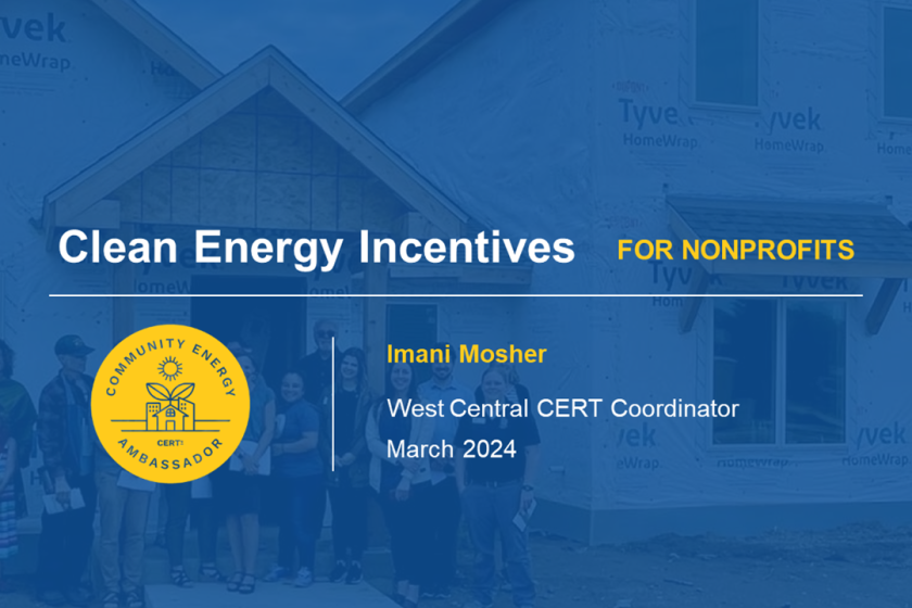 Clean Energy Incentives for nonprofits