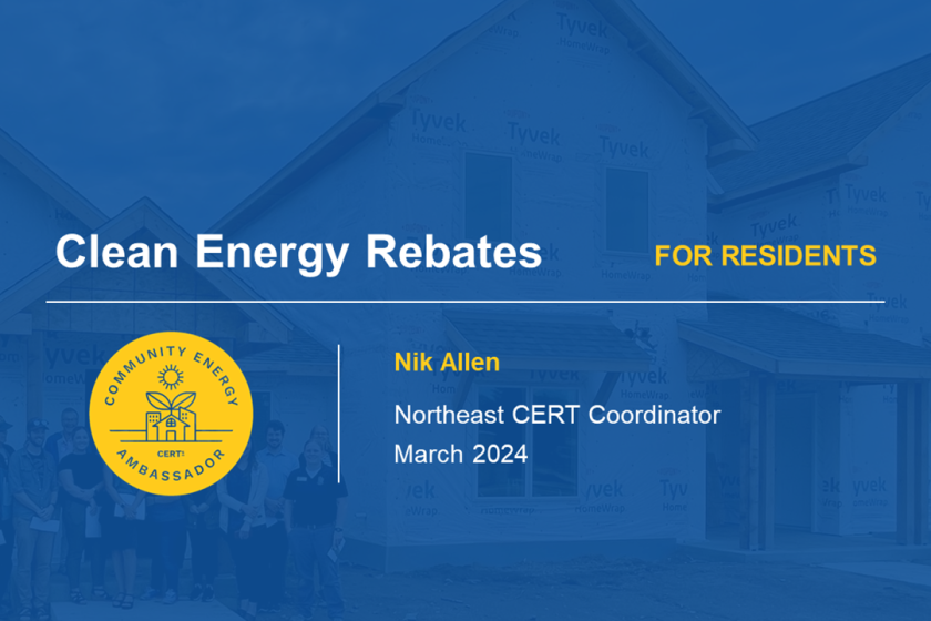 Clean Energy Rebates for Residents