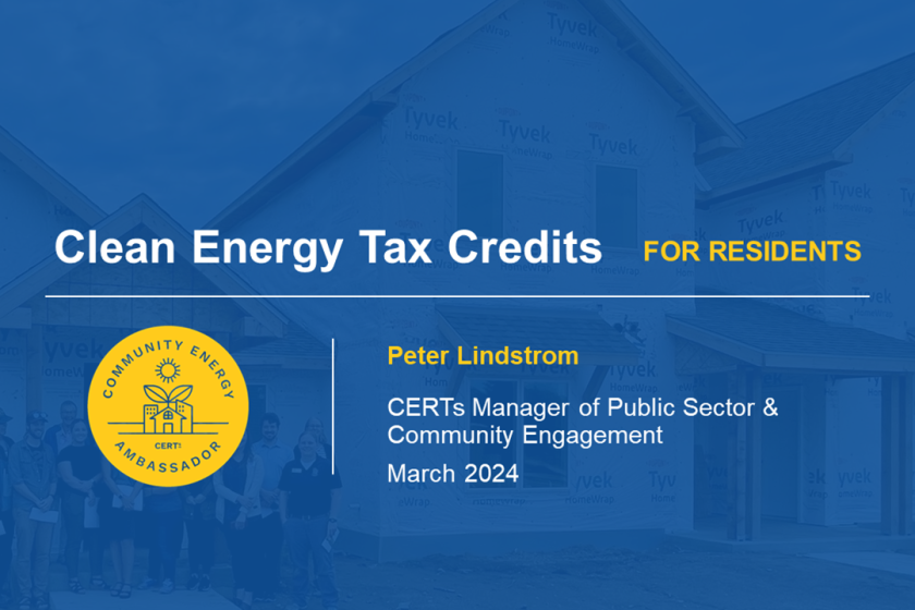 Clean Energy Tax Credits for Residents