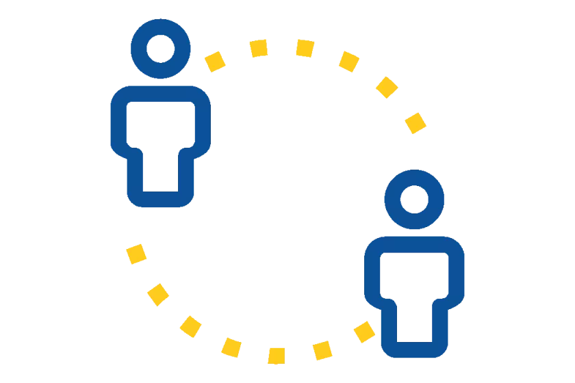 people icons connected 