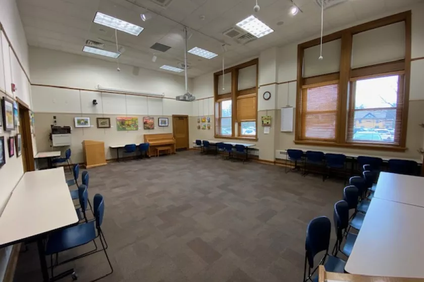 Community Room with New Lighting