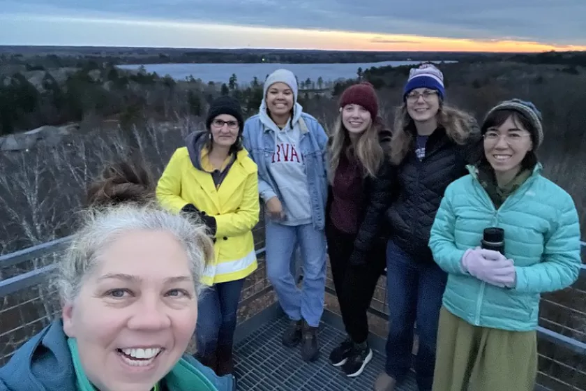 2024, Taking in Deep Grand Portage with a group of CERTsies during the annual staff retreat
