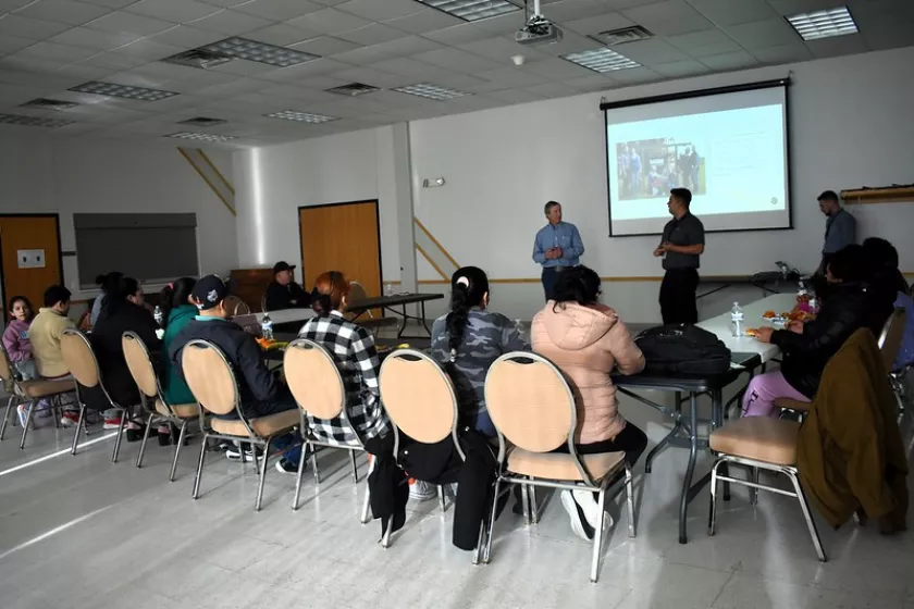 Project FINE held educational sessions where the community was invited to gather and learn about clean energy.  