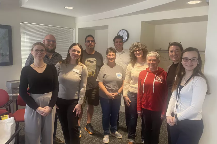 Group photo featuring Keely Rau and Sara Pabich