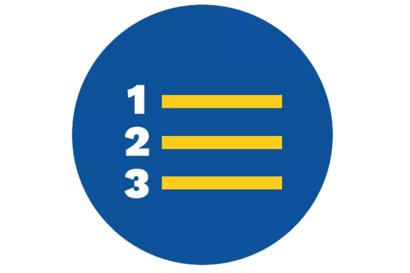 numbered list