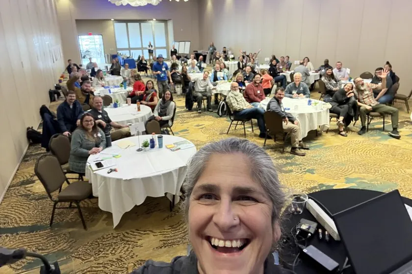 Diana selfie with the group