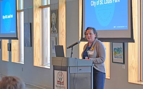 Emily Ziring presenting to attendees
