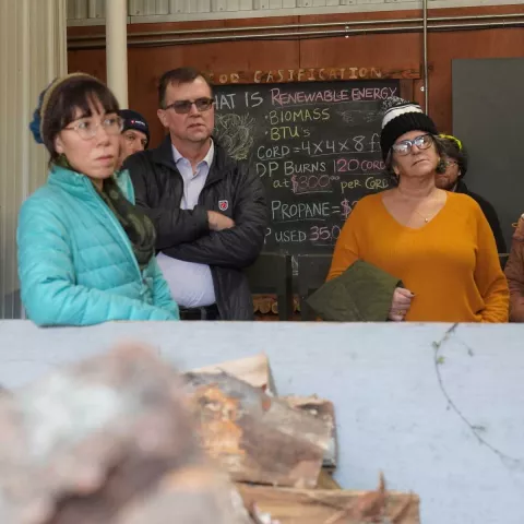 Karen and staff observing