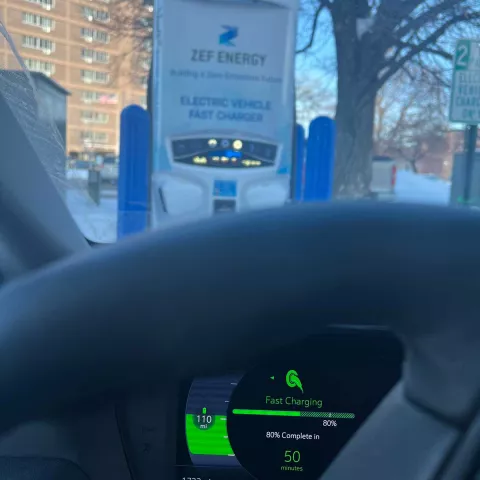 Hanging out at a DC fast charger