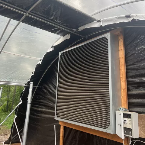 Control box of solar powered light deprivation curtain