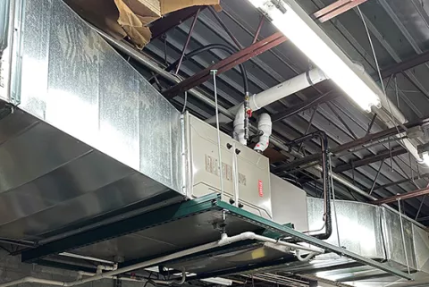 New Bryant furnace unit, northeast view